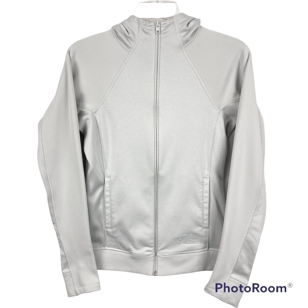 The North Face flashdry full zip hoodie Hooded Jacket size XS Light heather Gray